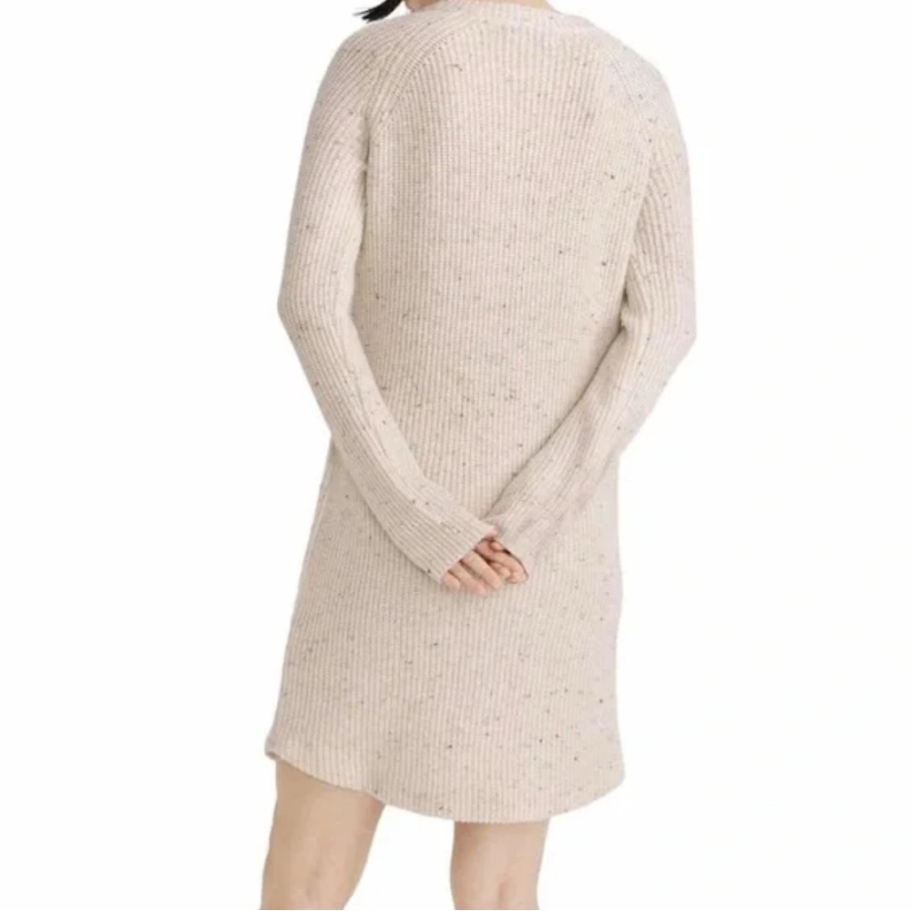 Madewell Speckled Ribbed Sweater Dress | Small - Picture 2 of 12